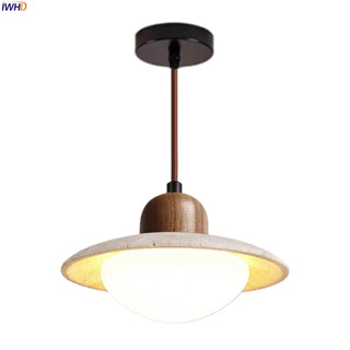 Celako™ Sololith Pendant Light | Yellow Travertine Kitchen Island Lighting