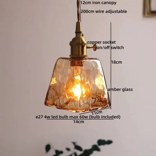 Celako™ Okumo Pendant Light | Glass Japan Style Bedroom Lighting