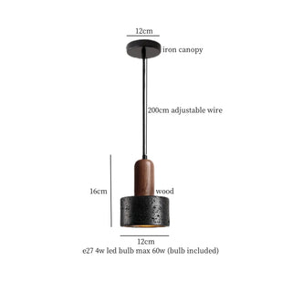 Celako™ Basaltra Pendant Light | Black Travertine Kitchen Island Lighting