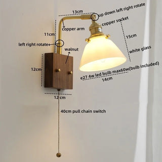Celako™ Vitrena Wall Light | Glass Bedroom Lighting