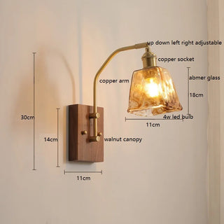 Celako™ Varnis Wall Light | Copper Bedroom Lighting