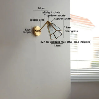Celako™ Celsia Wall Light | Glass Bedside Lighting