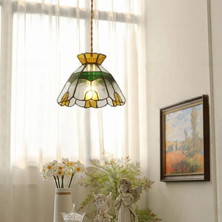 Celako™ Prismora Pendant Light | Glass Tiffany Style Bedroom Lighting