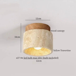 Celako™ Ochrina Ceiling Light | Yellow Travertine Kitchen Island Lighting