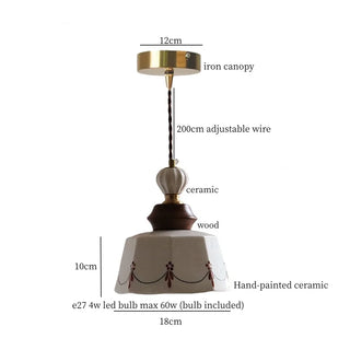 Celako™ Glazera Pendant Light | Ceramic Kitchen Island Lighting