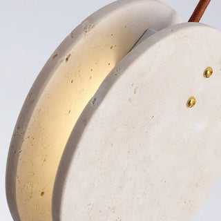Celako™ Calvona Pendant Light | Yellow Travertine Wabi Sabi Bedroom Lighting