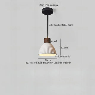 Celako™ Argilion Pendant Light | Wood Bedroom Lighting