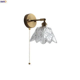Celako™ Clarius Wall Light | Glass Copper Living Room Lighting