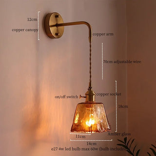 Celako™ Ambrys Wall Light | Glass Living Room Lighting