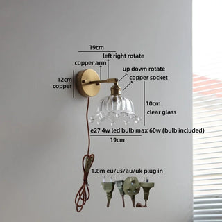Celako™ Opura Wall Light | Copper Bedside Lighting