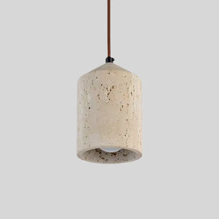 Celako™ Aurona Pendant Light | Yellow Travertine Japanese/Wabi Sabi