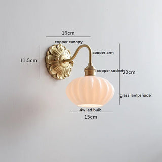 Celako™ Concha Wall Light | Copper Bedroom Lighting