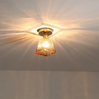 Celako™ Cuprel Ceiling Light | Copper Glass Kitchen Island Lighting