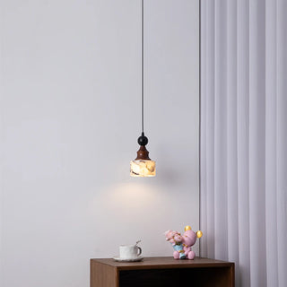 Celako™ Onyra Pendant Light | Stone Dining Room Lighting
