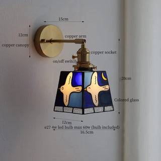 Celako™ Prismia Wall Light | Tiffany Vintage Glass Bedroom Lighting