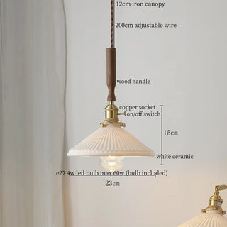 Celako™ Kaolitha Pendant Light | Ceramic Kitchen Island Lighting