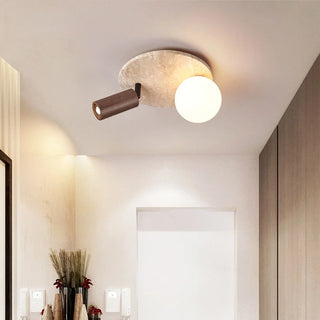 Celako™ Flavina Ceiling Light | Yellow Travertine Kitchen Island Lighting