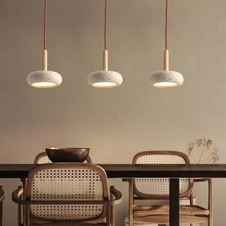 Celako™ Tivano Pendant Light | Yellow Travertine Bedroom Lighting