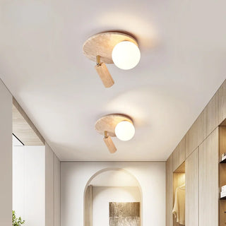 Celako™ Flavina Ceiling Light | Yellow Travertine Kitchen Island Lighting