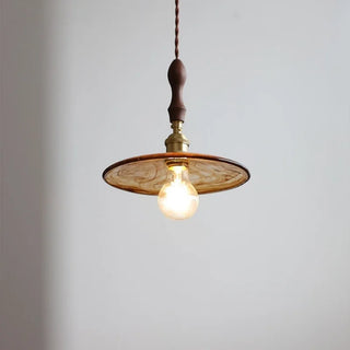 Celako™ Succinea Pendant Light | Amber Glass Kitchen Island Lighting