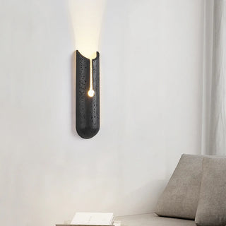 Celako™ Lithoura Wall Light | Black Travertine Living Room Lighting