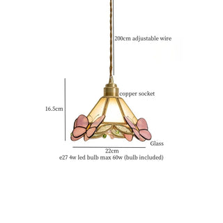 Celako™ Cuproglas Pendant Light | Glass Vintage Bedroom Lighting