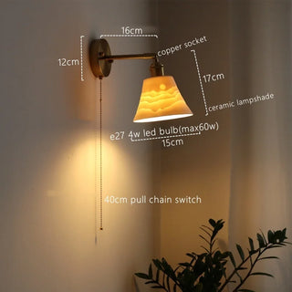 Celako™ Cerique Wall Light | Ceramic Dining Room Lighting