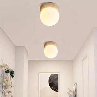 Celako™ Lapiora Ceiling Light | Yellow Travertine Living Room Lighting