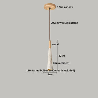 Celako™ Travene Pendant Light | Micro Cement Dining Room Lighting