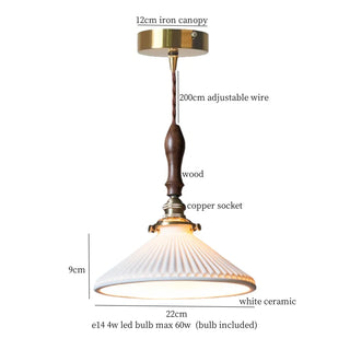 Celako™ Flutella Pendant Light | Ceramic Kitchen Island Lighting