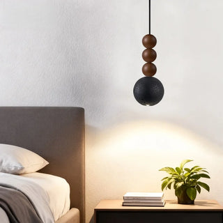 Celako™ Neropiet Pendant Light | Black Travertine Bedroom Lighting