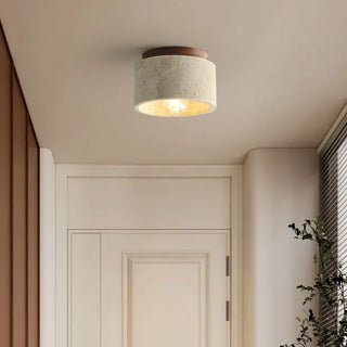 Celako™ Travoro Ceiling Light | Yellow Travertine Modern Wabi Sabi Style