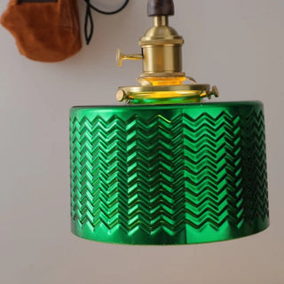 Celako™ Glimra Pendant Light | Green Glass Bedroom Lighting