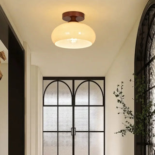 Celako™ Vitrow Ceiling Light | Glass Wood Kitchen Island Lighting