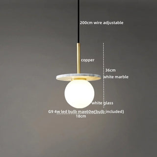 Celako™ Marvoro Pendant Light | Marble Bedroom Lighting
