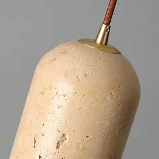 Celako™ Caletra Pendant Light | Travertine Dining Room Lighting