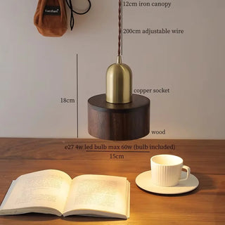 Celako™ Kaede Pendant Light | Wood Japan Wabi Sabi Bedroom Lighting