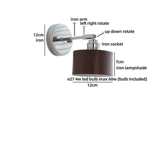 Celako™ Ferrox Wall Light | Iron Bedroom Lighting