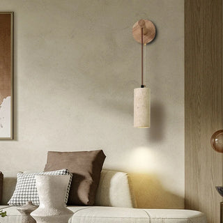 Celako™ Petraura Wall Light | Yellow Travertine Living Room Lighting