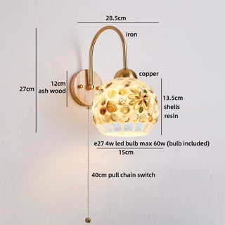 Celako™ Sequoia Wall Light | Ash Wood Bedside Lighting