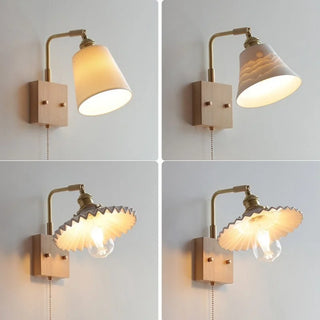 Celako™ Arcillo Wall Light | White Ceramic Bedroom Lighting