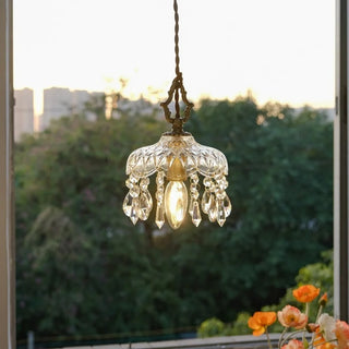 Celako™ Claryon Pendant Light | Glass Crystal Bedroom Lighting