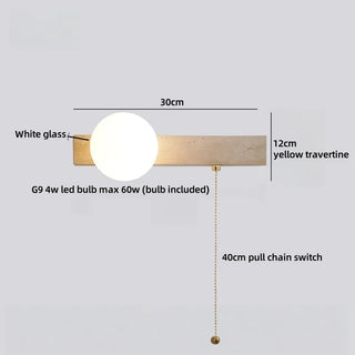 Celako™ Ariaza Wall Light | Travertine Hallway Lighting