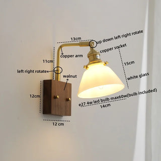 Celako™ Vitrena Wall Light | Glass Bedroom Lighting