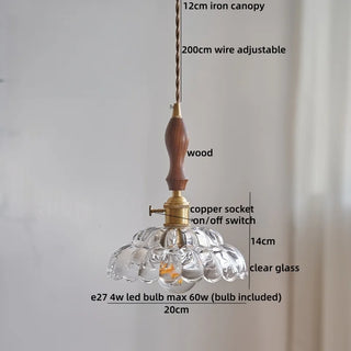 Celako™ Misora Pendant Light | Glass Bedroom Lighting