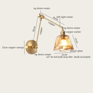 Celako™ Fioris Wall Light | Glass Bedroom Lighting