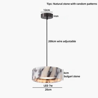 Celako™ Belume Pendant Light | Stone Dining Room Lighting