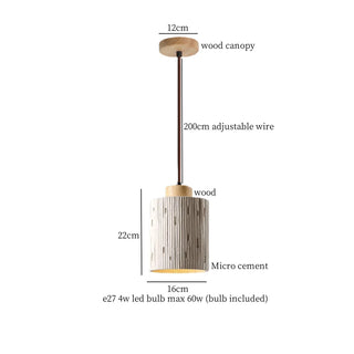 Celako™ Betura Pendant Light | Micro Cement Japan Wabi Sabi