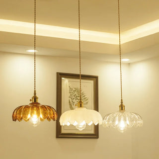 Celako™ Cupralune Pendant Light | Glass Stone Kitchen Island Lighting