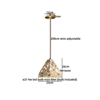 Celako™ Serazo Pendant Light | Terrazzo Bedroom Lighting